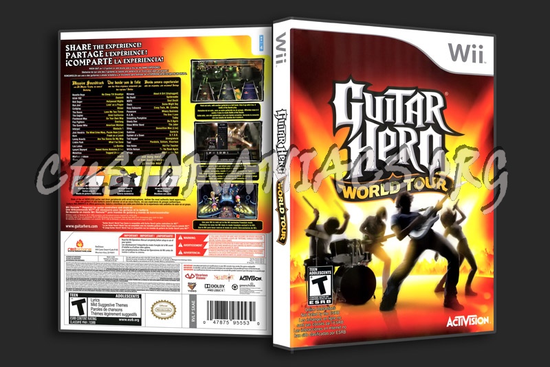 Guitar Hero World Tour dvd cover