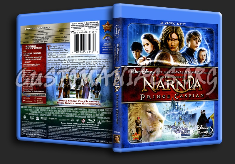 The Chronicles of Narnia: Prince Caspian blu-ray cover