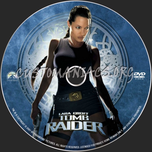 Tomb Raider dvd label