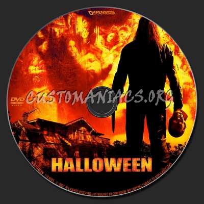 Halloween dvd label