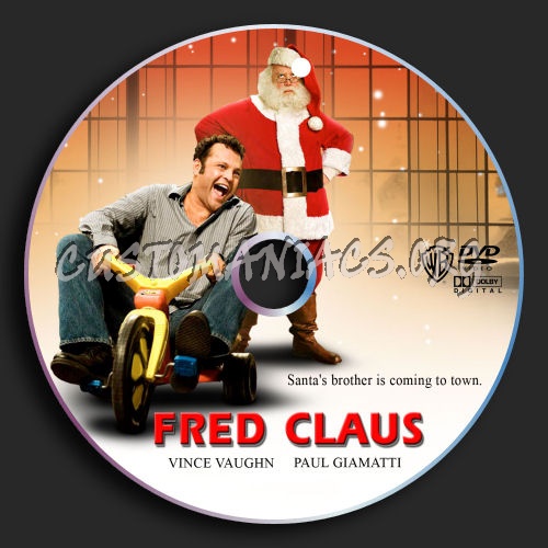 Fred Claus dvd label