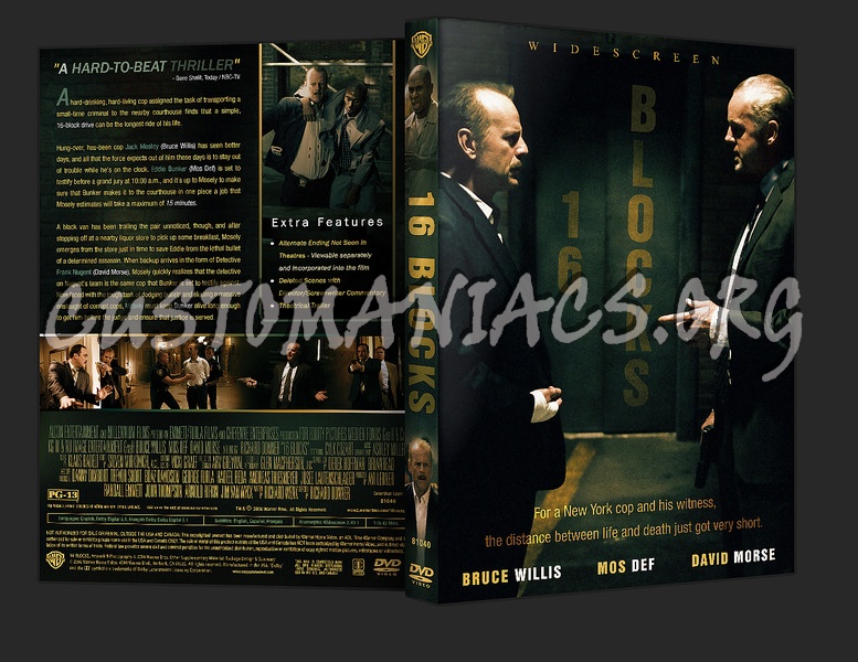 16 Blocks dvd cover