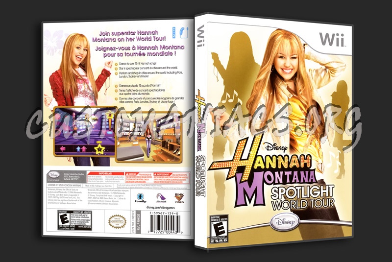 Hannah Montanan Spotlight World Tour dvd cover