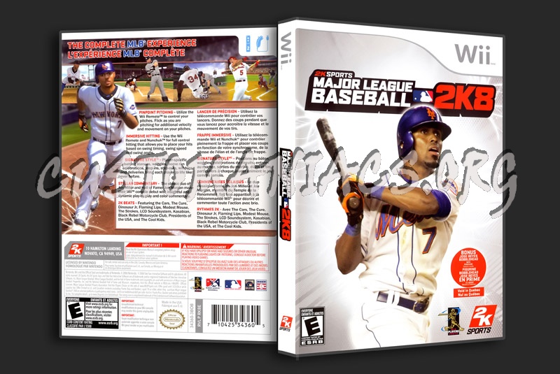 Major League Baseball 2k8 dvd cover