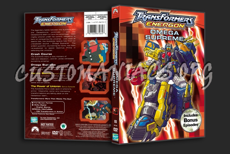 Transformers Energon Omega Supreme dvd cover