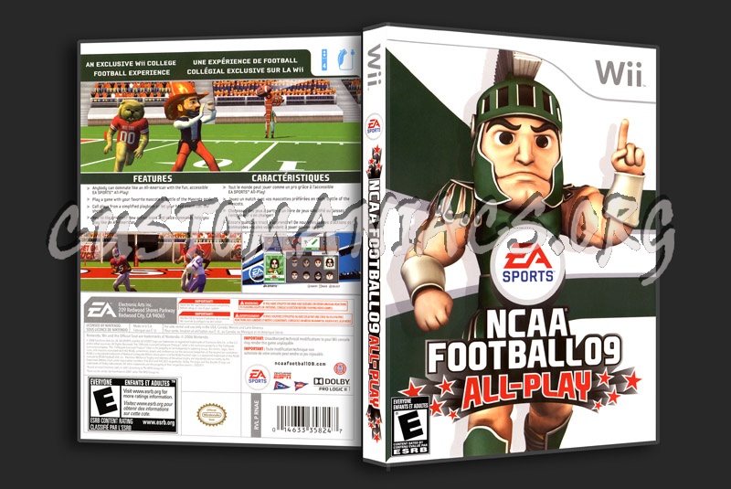 NCCA Football 09 - All Play dvd cover