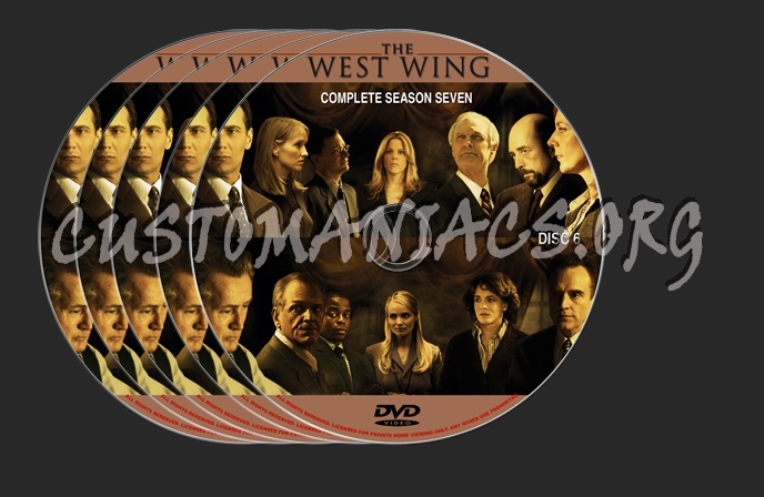 The West Wing Season 7 dvd label