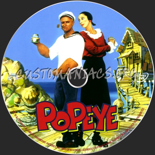 Popeye dvd label