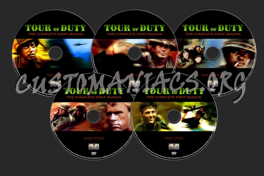 Tour Of Duty Season 1 dvd label