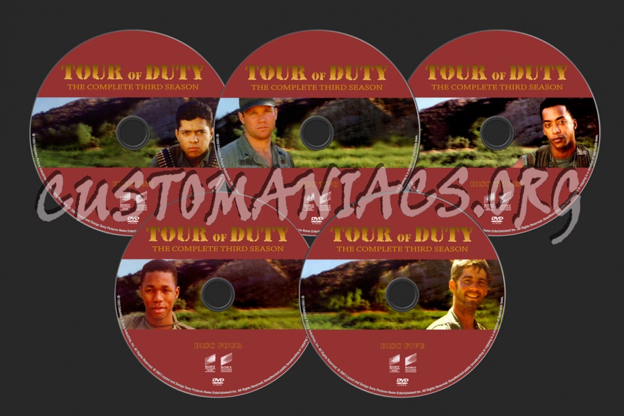 Tour Of Duty Season 3 dvd label