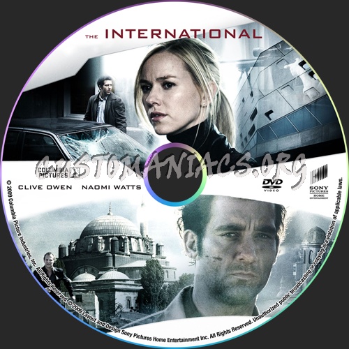 The International dvd label