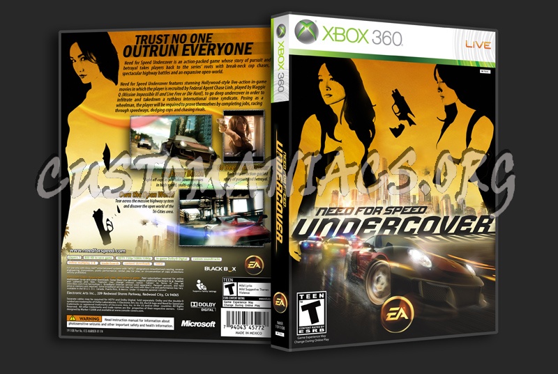 Need For Speed Undercover dvd cover