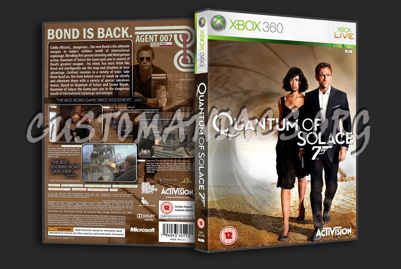 James Bond Quantum Of Solace dvd cover
