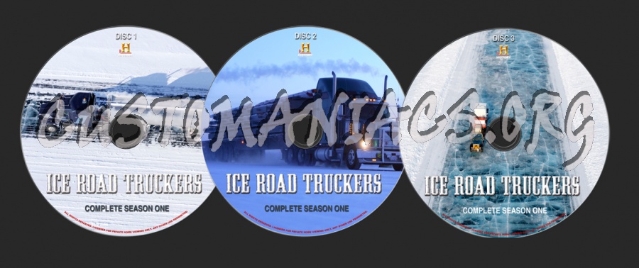 Ice Road Truckers Season 1 dvd label