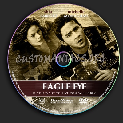 Eagle Eye dvd label