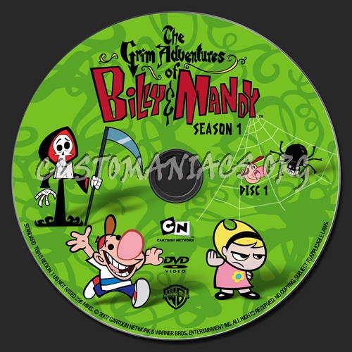 The Grim Adventures of Billy & Mandy - S1 dvd label