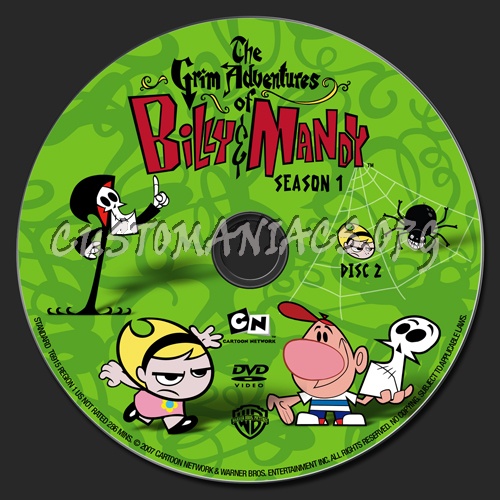 The Grim Adventures of Billy & Mandy - S1 dvd label