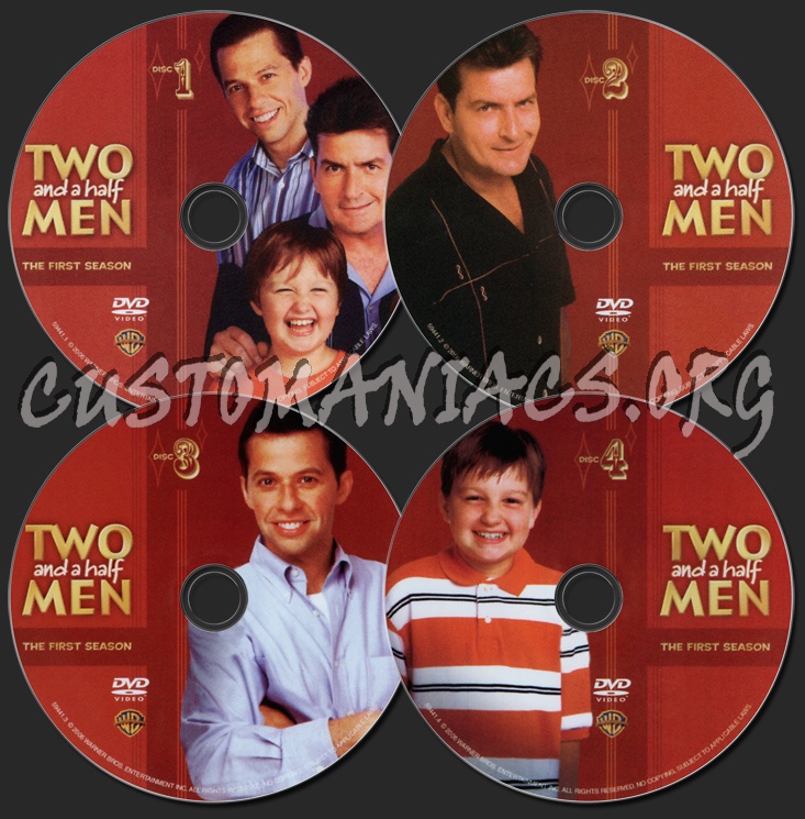 Two and a Half Men Season 1 dvd label