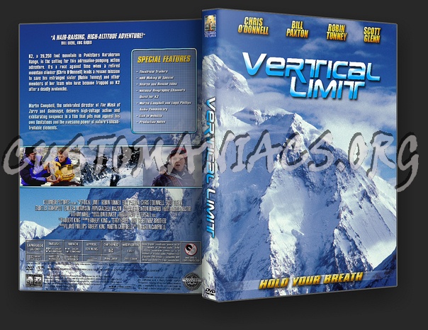 Vertical Limit dvd cover