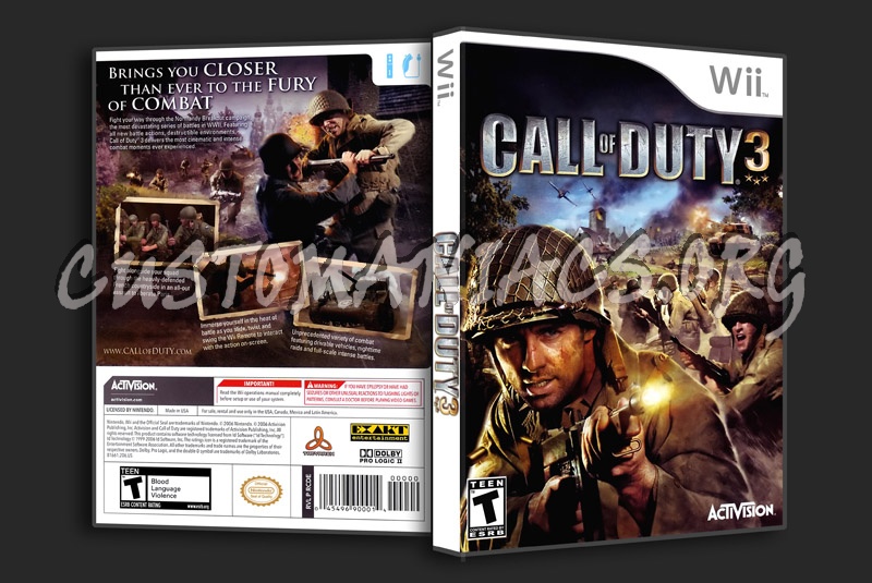 Call of Duty 3 dvd cover