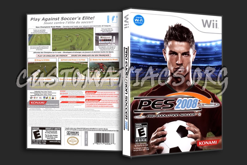 Pro Evolution Soccer 2008 dvd cover