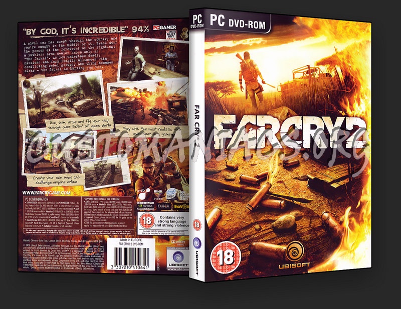 Far Cry 2 PC dvd cover