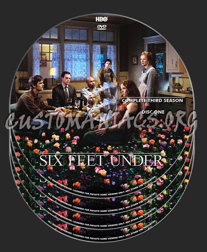 Six Feet Under Season 3 dvd label