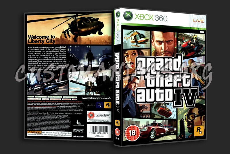 Grand Theft Auto 4 dvd cover