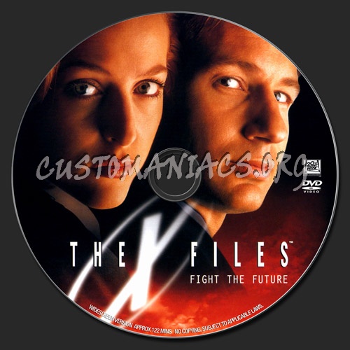 The X-Files: Fight the Future dvd label