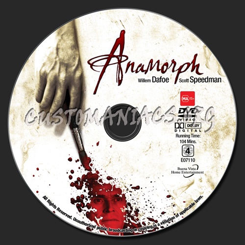 Anamorph dvd label