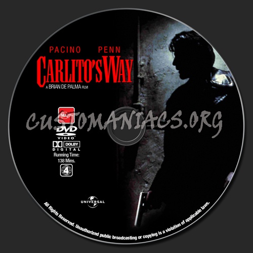 Carlito's Way dvd label