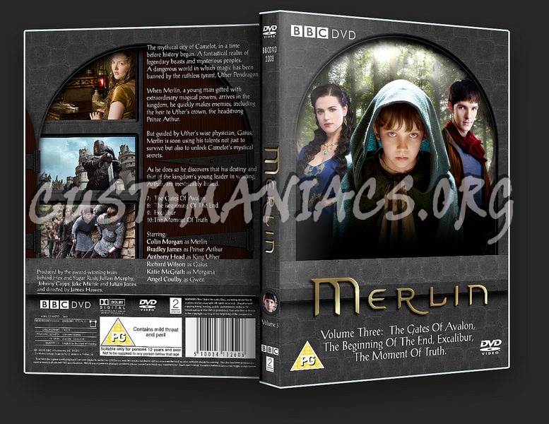 Merlin Season 1 Volume 3 dvd cover