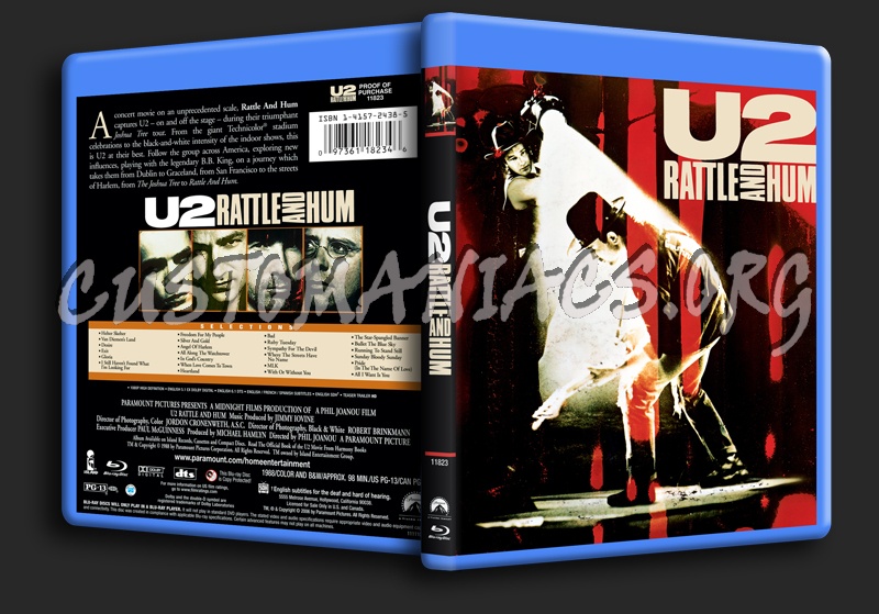 U2 Rattle and Hum blu-ray cover