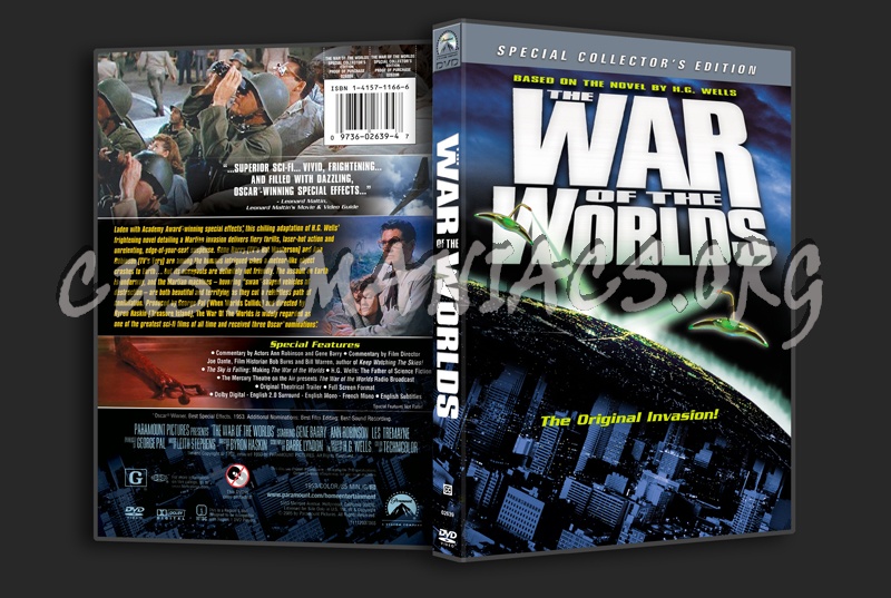 War of the Worlds (1953) dvd cover