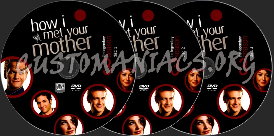 How I Met Your Mother Season 3 dvd label