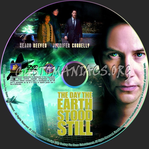 The Day the Earth Stood Still dvd label