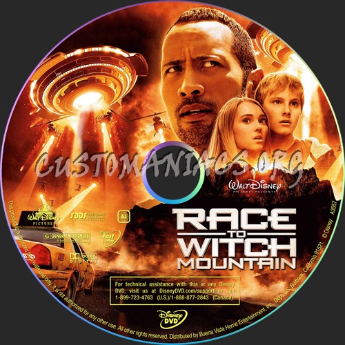 Race To Witch Mountain dvd label
