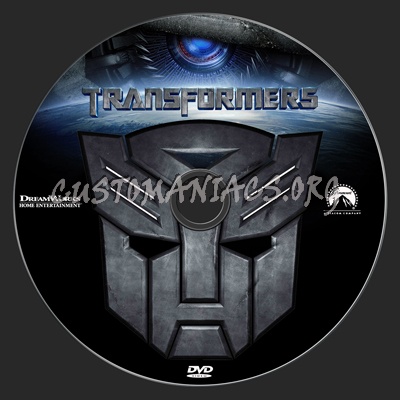 Transformers e dvd label