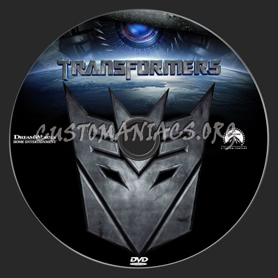 Transformers f dvd label