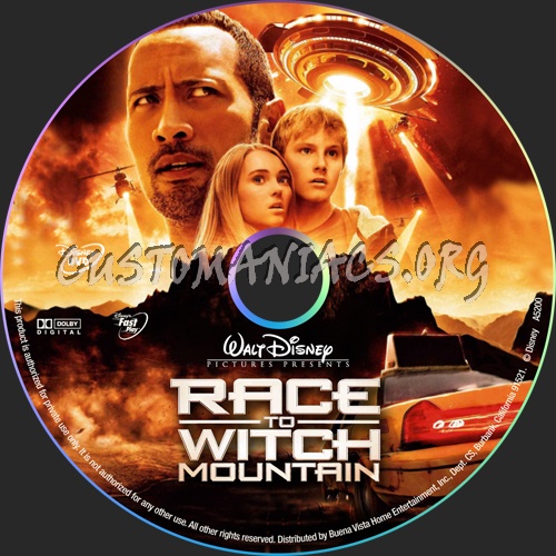 Race to Witch Mountain dvd label