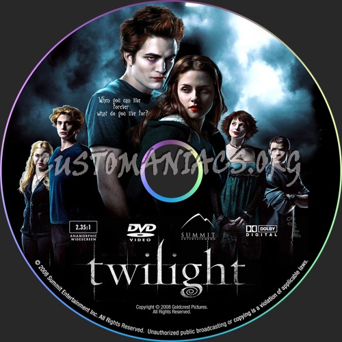 Twilight dvd label