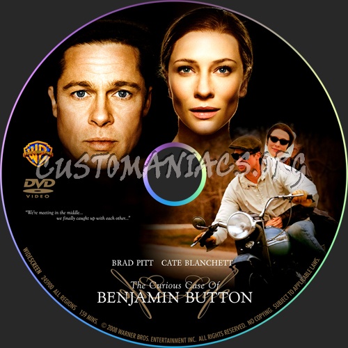 The Curious Case of Benjamin Button dvd label