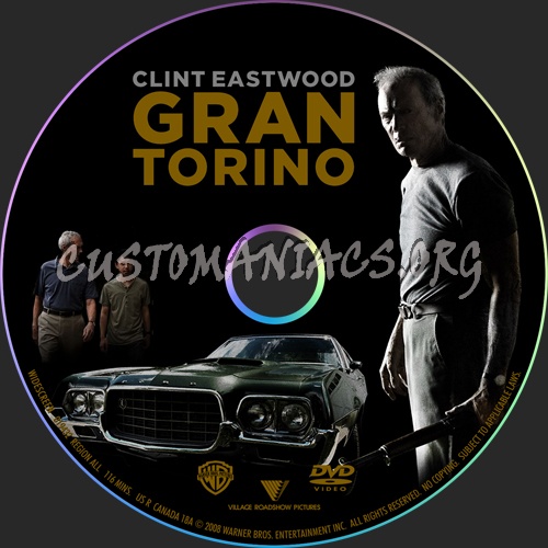 Gran Torino dvd label