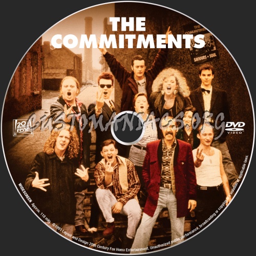 The Commitments dvd label