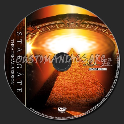 Stargate - The Movie dvd label
