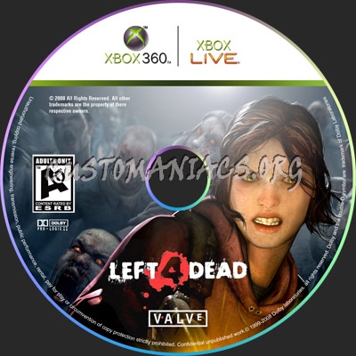 Left 4 Dead dvd label