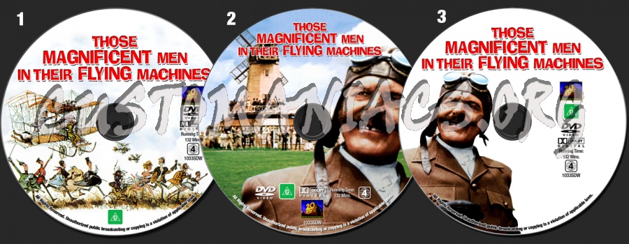 Those Magnificent Men In Their Flying Machines dvd label