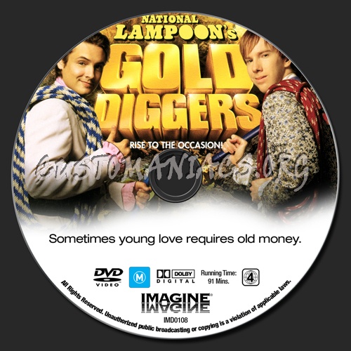 National Lampoon's Gold Diggers dvd label