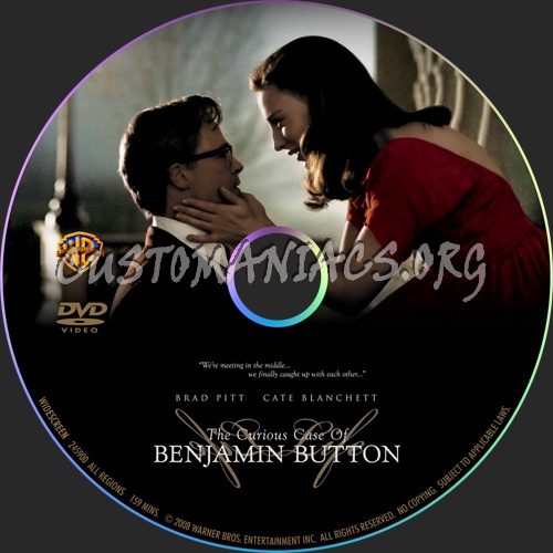 The Curious Case of Benjamin Button dvd label