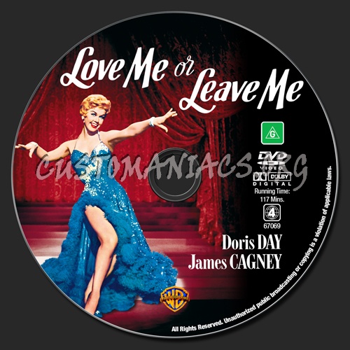 Love Me Or Leave Me dvd label